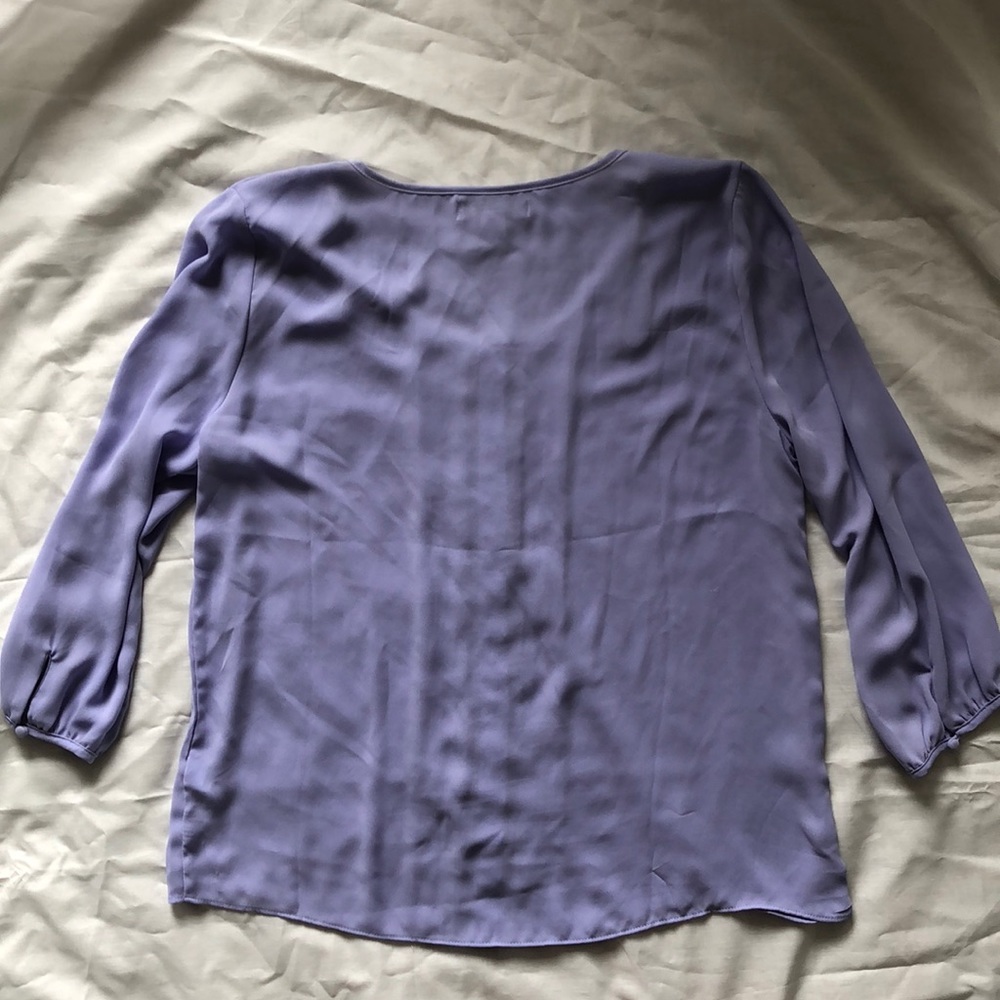 Lilac button down blouse - Picture 5 of 6